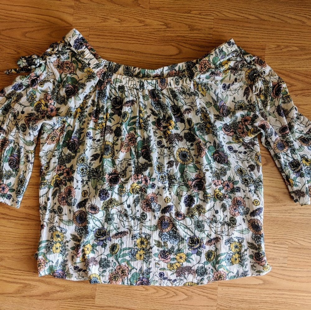 Maurice's off the shoulder floral top